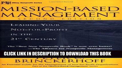 [PDF] Mission-Based Management: Leading Your Not-For-Profit in the 21st Century (Wiley Nonprofit