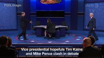 Kaine, Pence clash in vice presidential debate