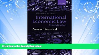 FAVORITE BOOK  International Economic Law (International Economic Law Series)