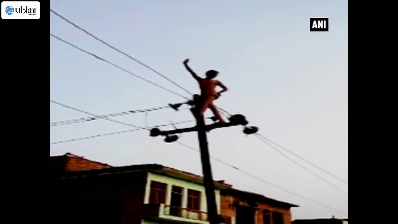 Watch- Drunk Man Climbs Onto High Voltage Wires