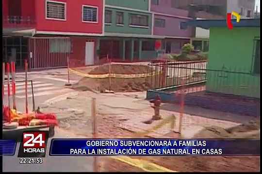 Gobierno subvencionará a familias para instalación de gas natural en sus casas