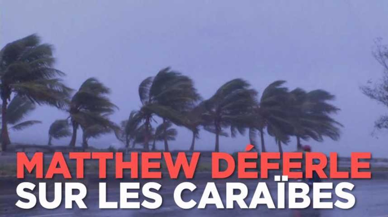 L'ouragan Matthew déferle sur les Caraïbes