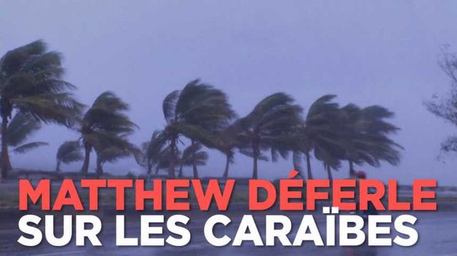 L'ouragan Matthew déferle sur les Caraïbes