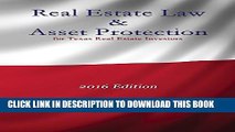 Collection Book Real Estate Law   Asset Protection for Texas Real Estate Investors - 2016 Edition
