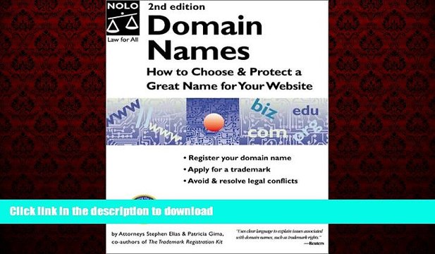FAVORIT BOOK Domain Names: How to Choose Protect a Great Name for Your Website READ EBOOK