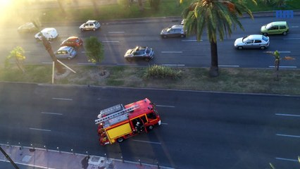 Une voiture en feu provoque des ralentissements sur la Prom'