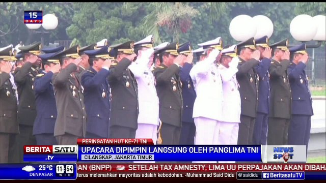 Panglima TNI Pimpin Upacara Dirgahayu TNI