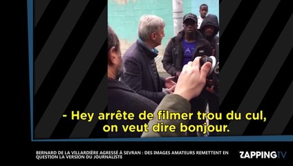Extrait de l'altercation de Bernard de la Villardière à Sevran, filmée par un jeune