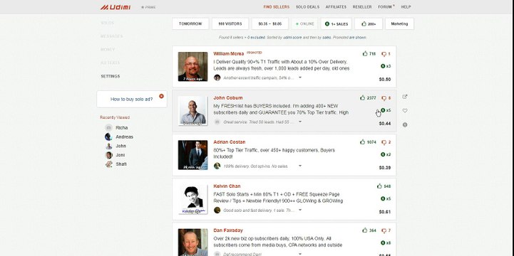 Buy solo ads guaranteed clicks - Udimi Solo Ads