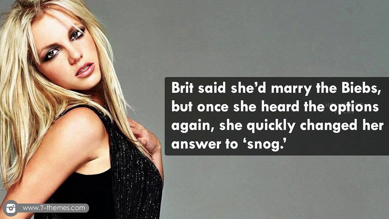 Britney Spears Reveals She Wants to Kiss Justin Bieber