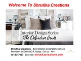 Best Interior designers in Delhi-NCR- shrutikacreations.com