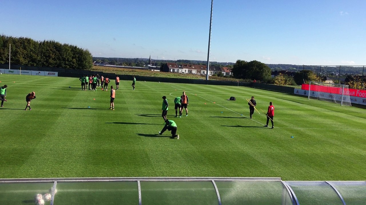 Troisième jour d'entraînement des Diables à Tubize