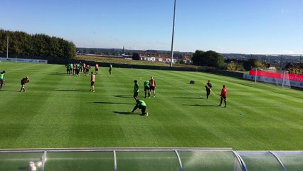 Troisième jour d'entraînement des Diables à Tubize