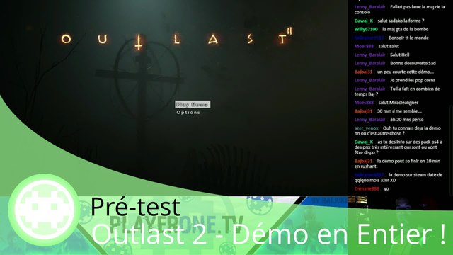 Pré-test - Outlast 2 (Gameplay de la Démo PS4 en Entier !)