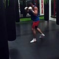 Khabib Nurmagomedov training for Michael Johnson at UFC 205