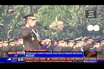 Perayaan HUT TNI Tanpa Defile Besar-besaran