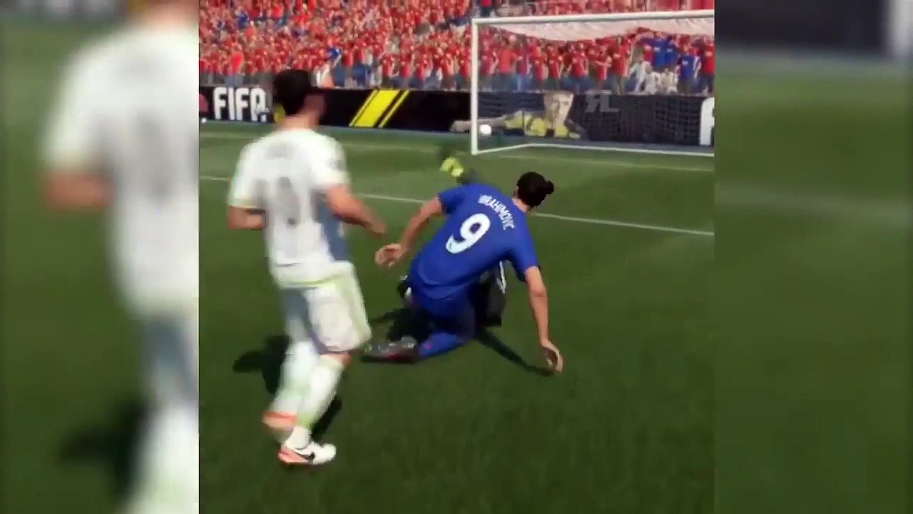 Hilarious Zlatan Ibrahimovic FIFA 17 Glitch