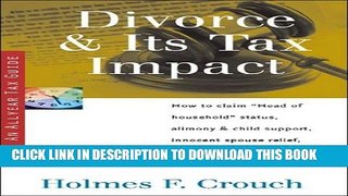 [PDF] Divorce   Its Tax Impact: How to Claim Head of Household Status, Alimony   Child Support,