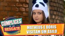 Matheus e Dóris visitam um asilo