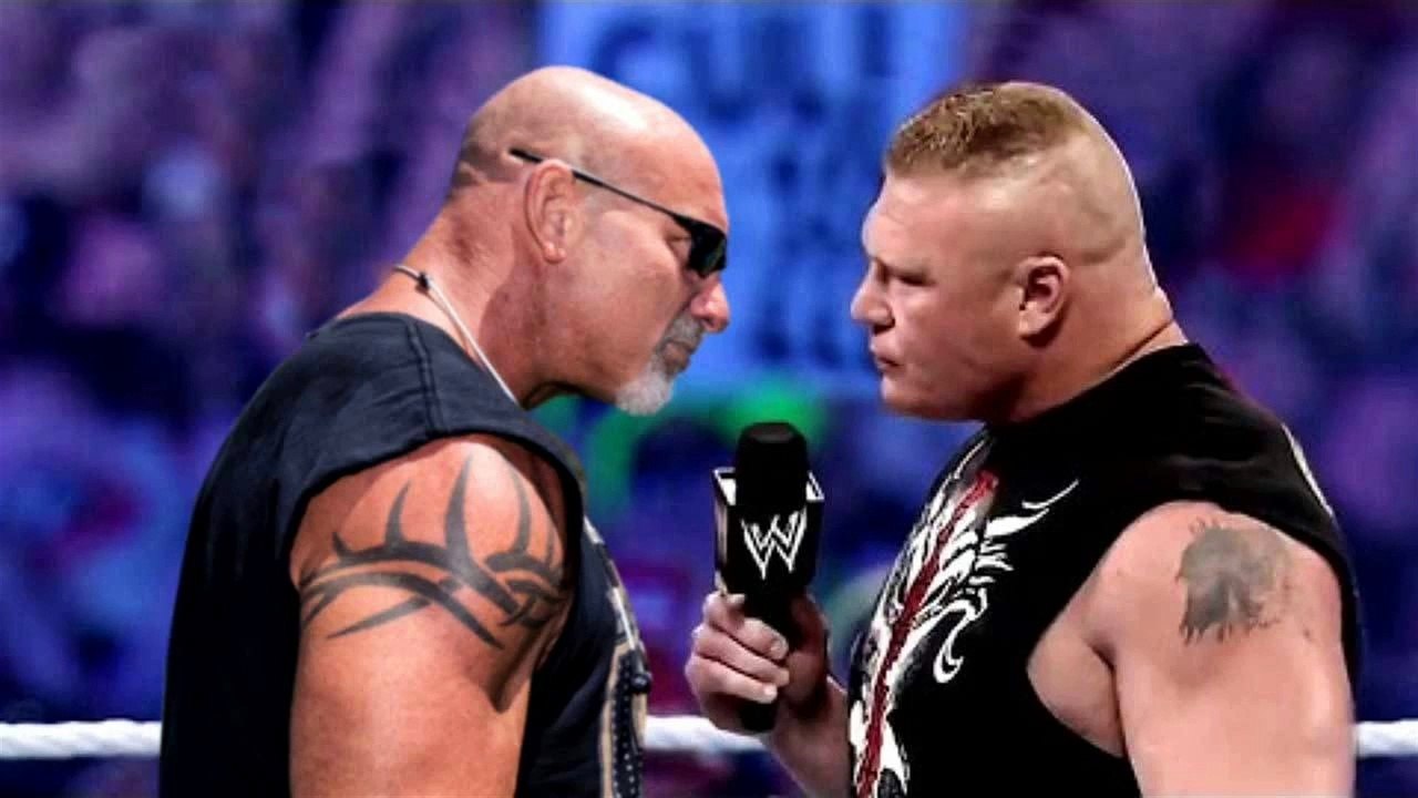 GOLDBERG VS BROCK LESNAR WRESTLEMANIA 33 PROMO