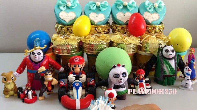 Mario Bros,Disney, Frozen Elsa and Anna,Kung Fu Panda,DreamWorks Cartoon,Surprise Eggs Video, Videos for Kids