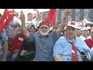Demokrasi ve Şehitler Mitingi - Meclis Başkanı
