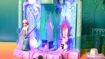 Disney Frozen Magical Lights Palace with Elsa Olaf - Palacio de Luces Mágicas de Elsa con PlayDough