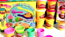 Play-Doh Scoops n Treats Ice Cream Popsicles - Helados de Colores PlayDough Friandises Glacées