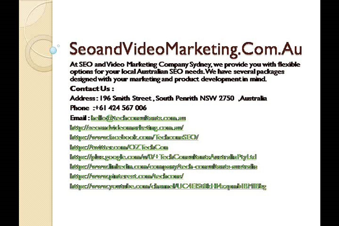 Blog writers Sydney - SEOANDVIDEOMARKETING.COM.AU - Blog writers Sydney