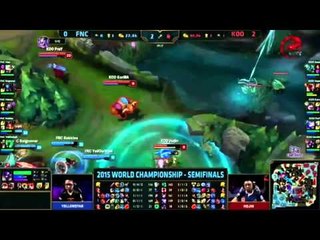 【賽事精華】20151025 S5世界賽四強賽 W4D2 FNC vs KOO Game3