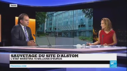 France - Sauvetage du site Alstom, l'Etat investira 70 millions d'euros.