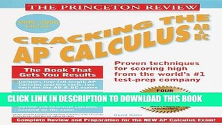 [PDF] Princeton Review: Cracking the AP: Calculus AB   BC, 1999-2000 Edition (Cracking the Ap