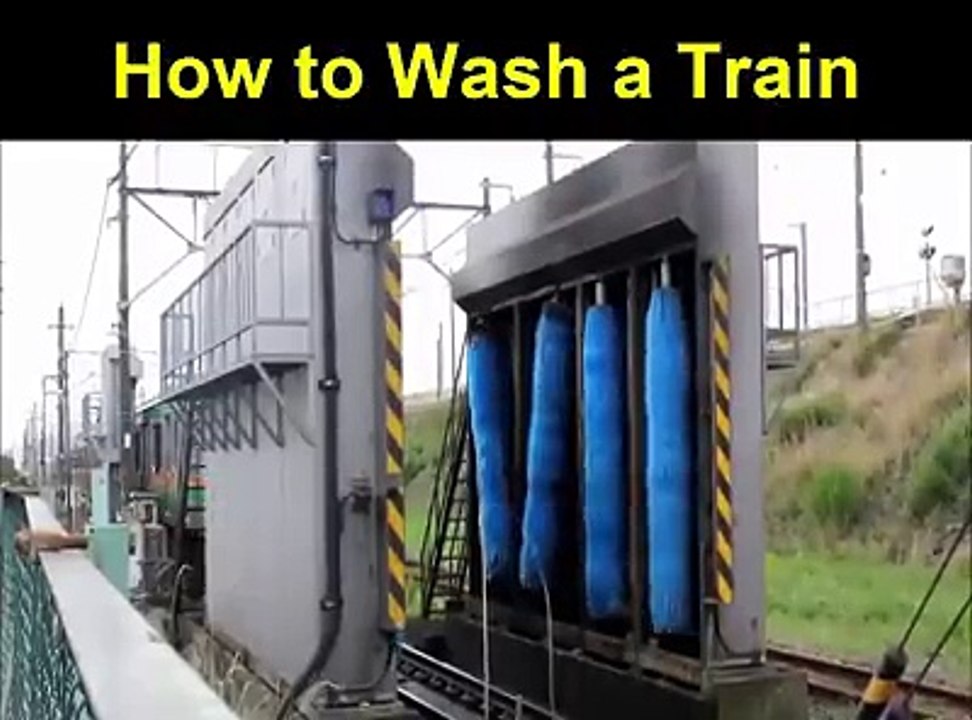 How to Wash a Train in Pakistan and abroad - پاکستان اور باہر ٹرین کو دھونے کا فرق ملاھ