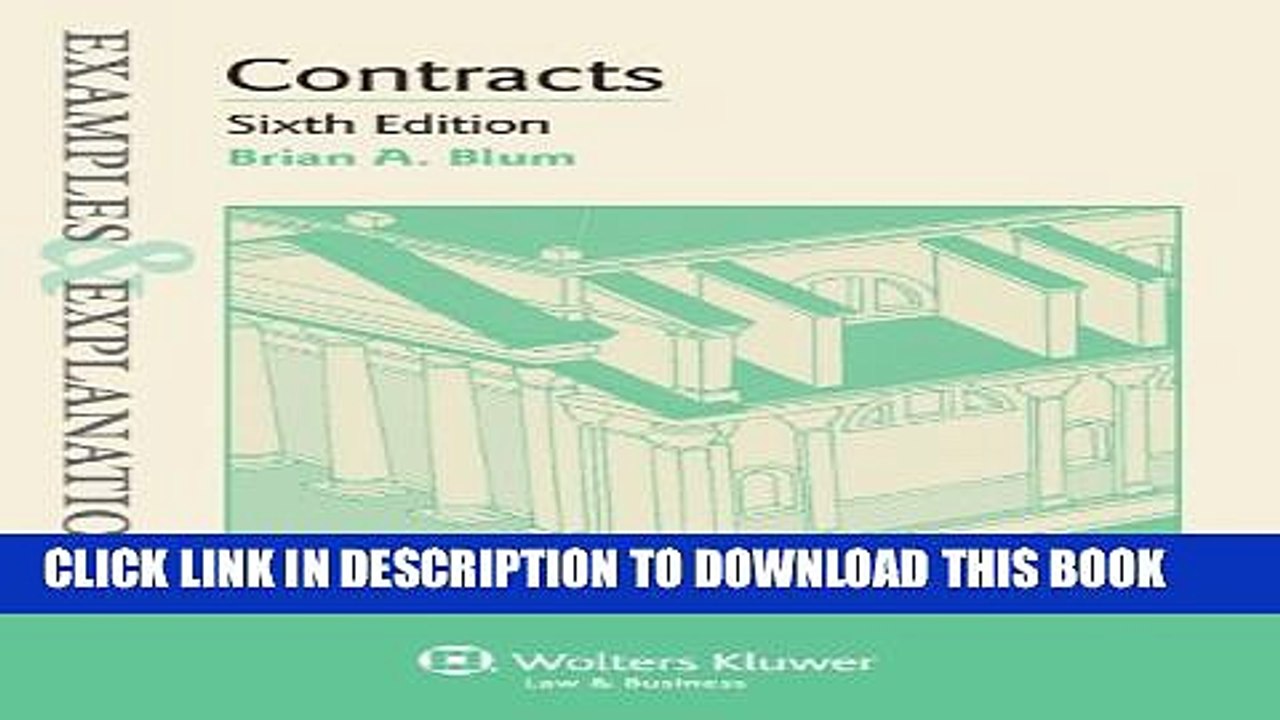 [PDF] Examples   Explanations: Contracts, Sixth Edition Full Online