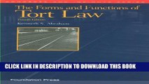 [PDF] The Forms and Functions of Tort Law (Concepts and Insights) Popular Collection