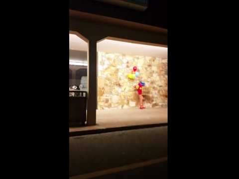 Creepy Clown Offers Free Hugs in Terrifying Drive-by Prank