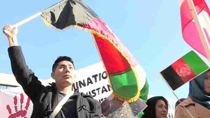 Manifestantes piden a la UE más control en el reparto de ayuda a Afganistán