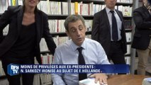 Avantages des ex-présidents: Sarkozy ironise au sujet de Hollande