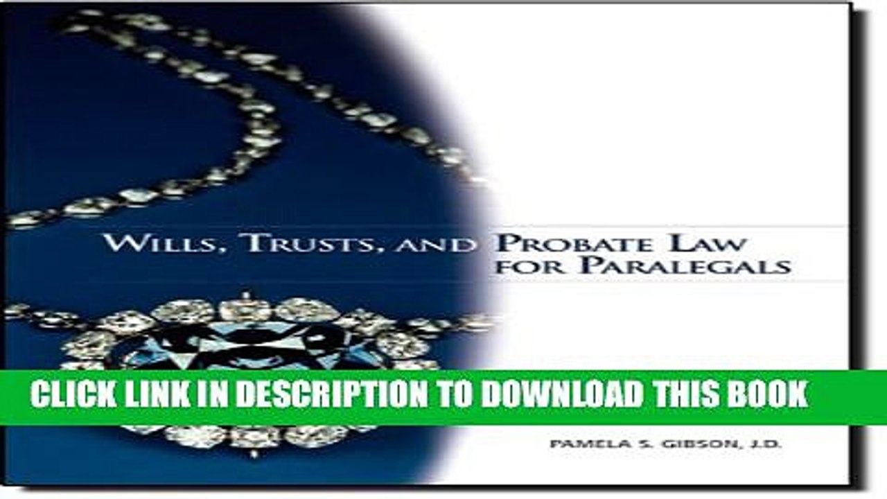 [PDF] Wills, Trusts, and Probate Law for Paralegals Popular Online