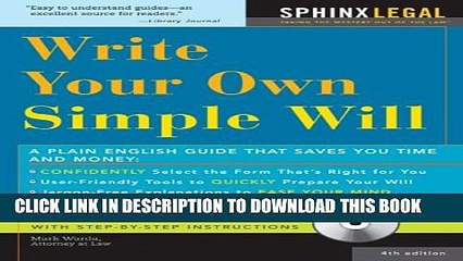 [New] Make Your Own Simple Will (How to Make Your Own Simple Will) Exclusive Full Ebook