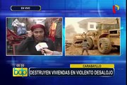 Carabayllo: destruyen viviendas en violento desalojo a familias