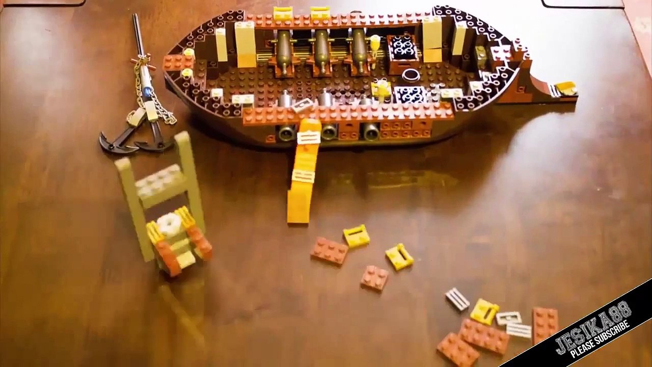 Cara Bermain dengan Mainan Edukasi Anak, Mainan Lego Kapal Bajak laut Bagian 2