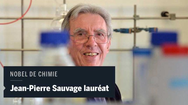 Jean-Pierre Sauvage s'exprime après avoir obtenu le prix Nobel de chimie