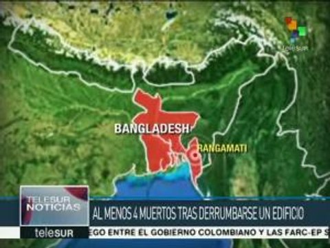 Al menos cuatro muertos tras derrumbarse un edificio en Bangladesh