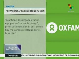 Oxfam preocupada por hambre en Haití tras estragos de "Matthew"