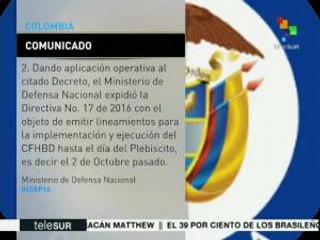 Colombia: cese al fuego con las FARC-EP podría prorrogarse