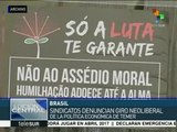 Huelga de trabajadores bancarios de Brasil cumple 29 días