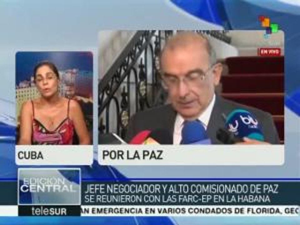 Delegaciones de paz del gob. colombiano y FARC se reúnen en Cuba