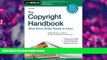 FAVORITE BOOK  The Copyright Handbook: What Every Writer Needs to Know