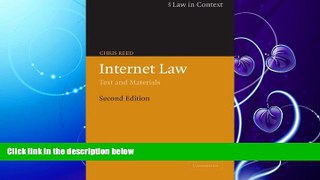 FAVORITE BOOK  Internet Law: Text and Materials (Law in Context)